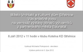 Výstava obrazů výtvarníků z partnerského města Bau