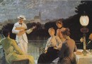 Jakub Schikaneder / Společnost na terase (1887)