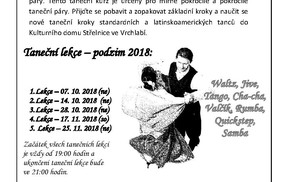 TANEČNÍ PRO MANŽELSKÉ A SPŘÁTELENÉ PÁRY